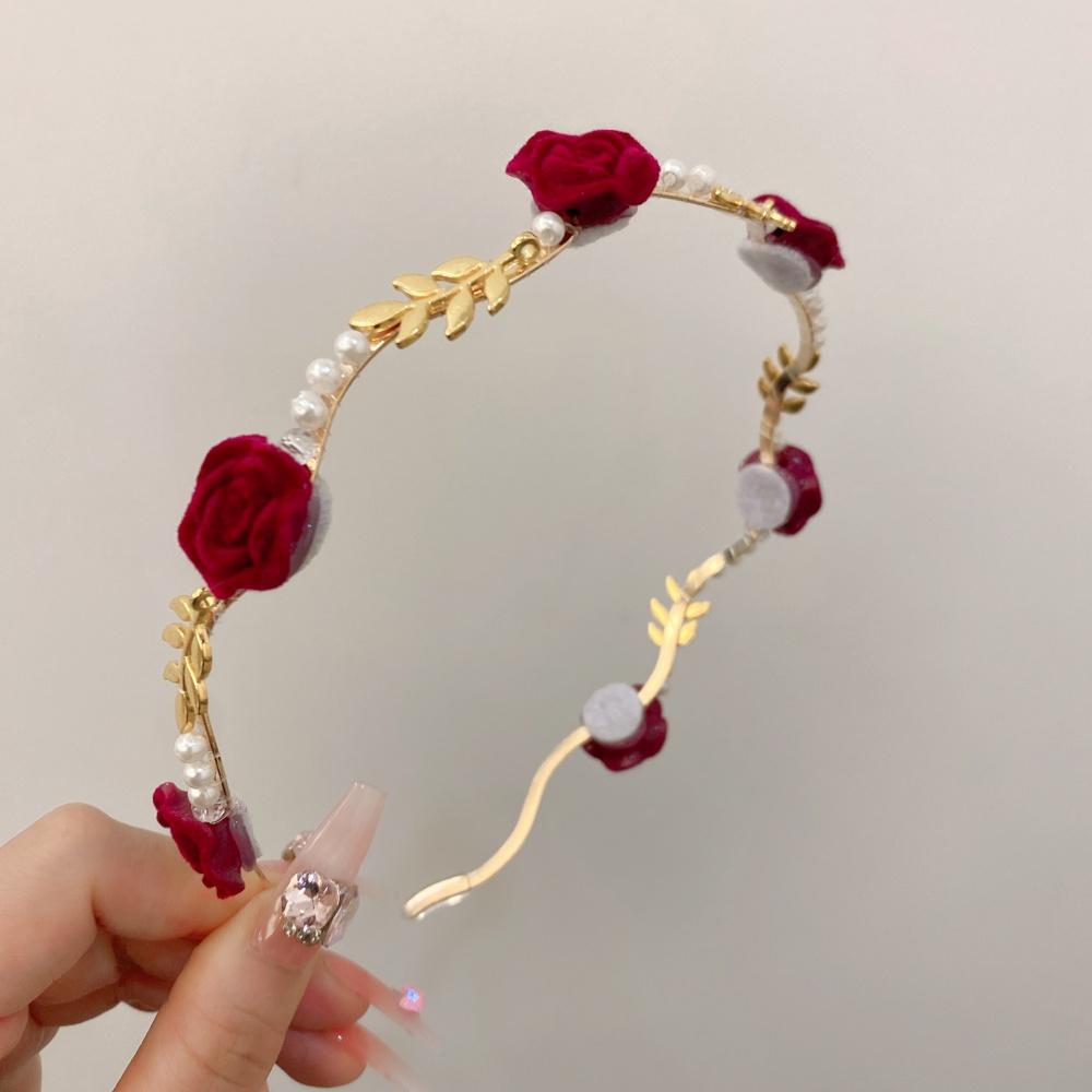 

1 Piece Rose Gold Leaf Children s Headband, Vintage Elegant Style, Suitable for Flower Girl Wedding / Birthday Party