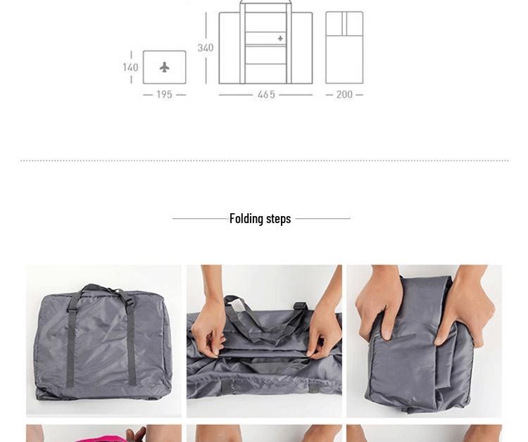 Korean Waterproof Foldable Nylon Travel Bag and Organizer