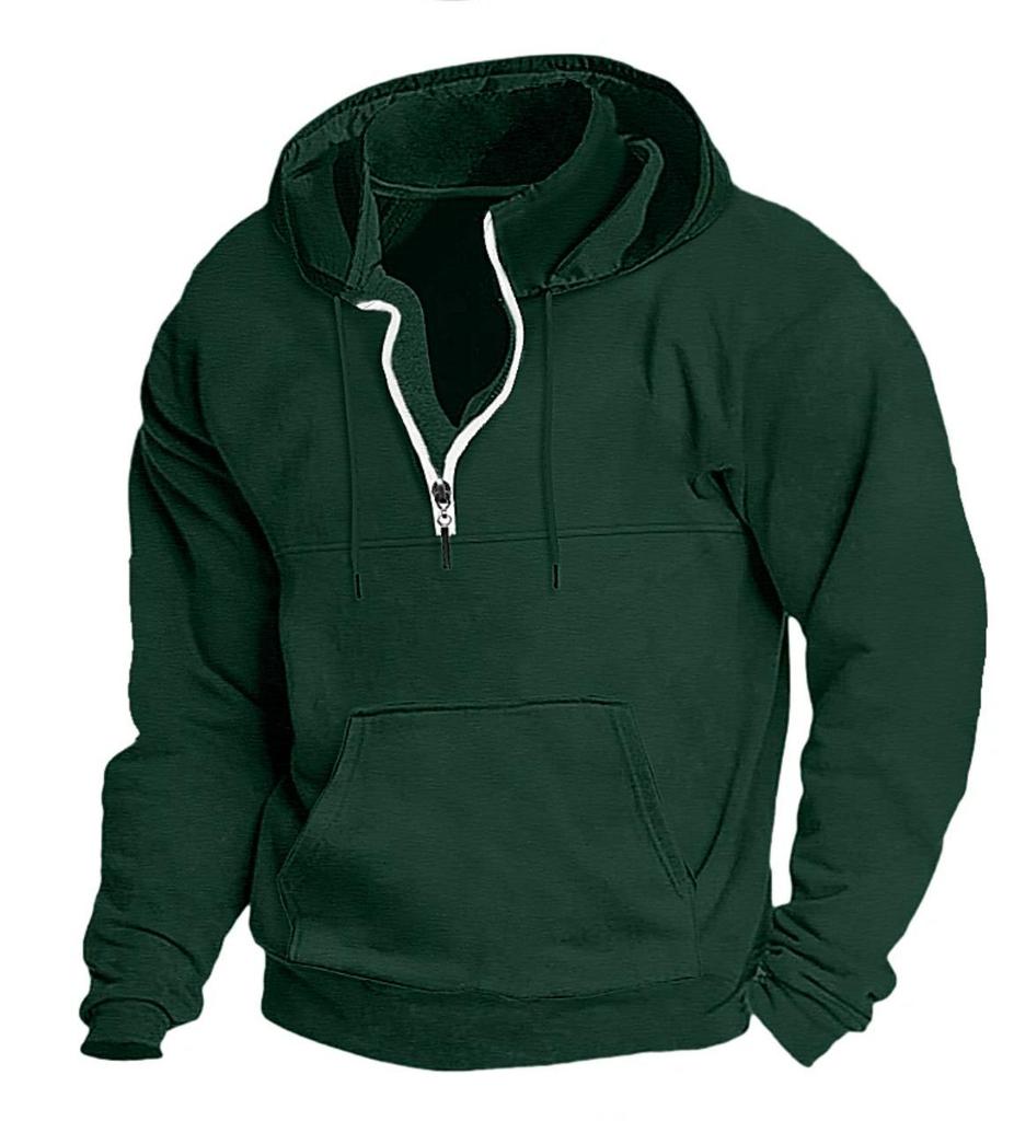 2023 Autumn/Winter Thick Hooded Men’s Printed Loose Sweatshirt