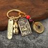 Zodiac Metal Fengshui Pendant Brass Gourd Brass Gourd Money Keychain  Gift