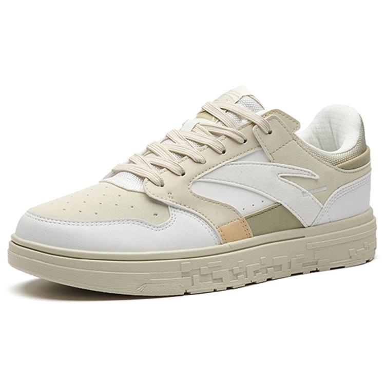 New Anta Street Naughty Slip Resistant, Abrasion Resistant, Lightweight Low Top Skateboard Shoes Women's White Gray Green 122238066-4