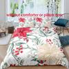 Flower - Style Digital Print Duvet Kit - Polyester - Bedroom Decor -1 Bed Cover +2 Pillowcase (no Pillow Core)