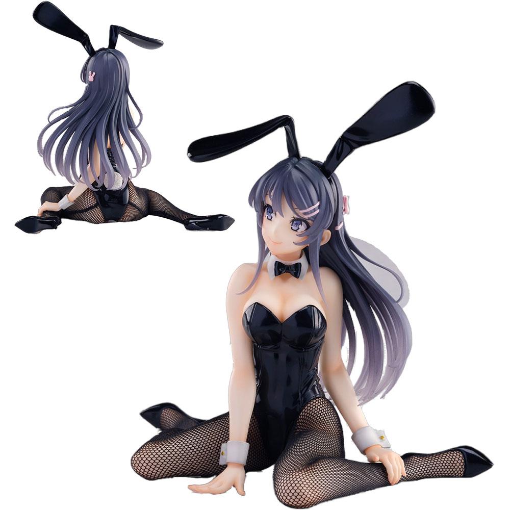 11CM Figur Sakurajima Mai Bunny Girl Anime Seishun Buta Yarou Wa Odekake Sister No Yume O Minai Modell Spielzeug Geschenke Sammlung PVC
