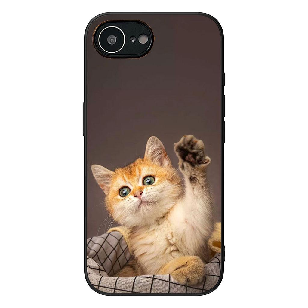 Blue Cat Green Eyes Meow Phone Cover for Samsung Galaxy A36 A17 A26 A07 A35 A54 A53 A13 A33 A34 S8 S9 S20 S21 FE S10 Plus Case