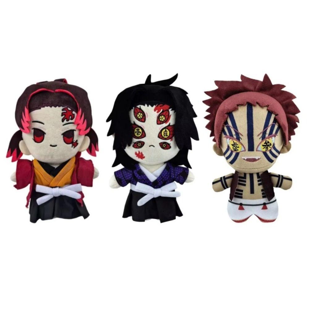 Demon Slayer Plush Doll Anime Peripheral Home Decor Stuffed Tsugikuni Yoriichi 22cm Cosplay Kokushibou Akaza Doll Kids Toy Gifts