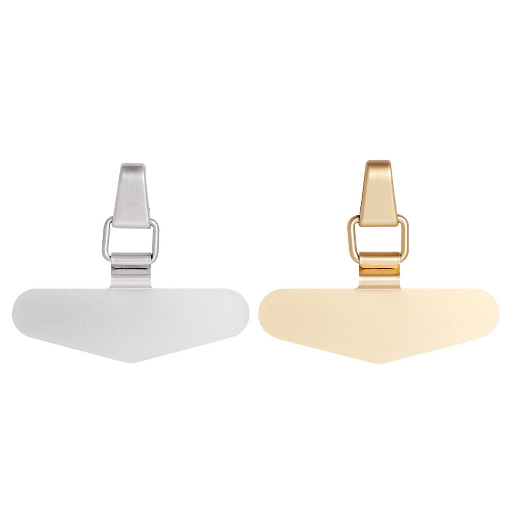 Ultra Thin Mobile Phone Lanyard Patch Metal Self Adhesive Phone Tether  Phone Hanging