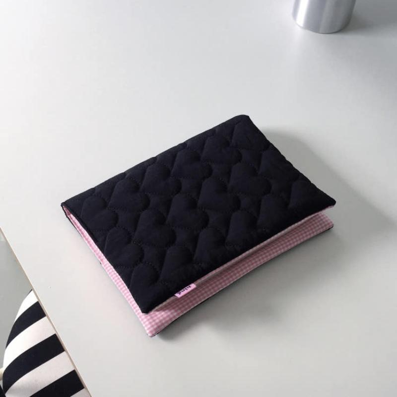 Polka Dot A5 Book Cover Quilted Cotton Cute Notebook Sleeve Polyester Protector Stationery Gift