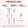 PATIKIL 10pcs Bead Pens Retractable Badge Reel Bead Pens Bulk Beads Ballpoint Pens Black Ink for DIY Making Office Workers Waitresses Writing