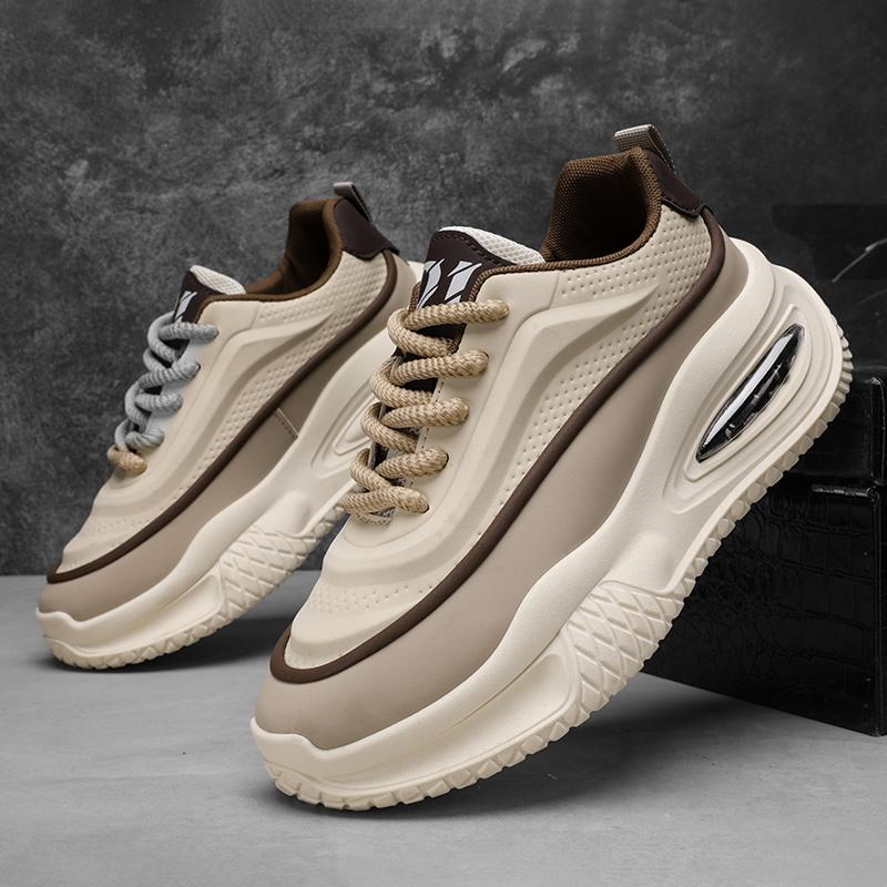 Men's Casual Sports Shoes, Fashionable Thick Soled Skateboarding Shoes, Trendy and Comfortable Men's Shoes Suitable for Outdoor