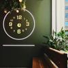 DIY Luminous Stickers Wall Decor Wall Clock Digital Clock 3D
