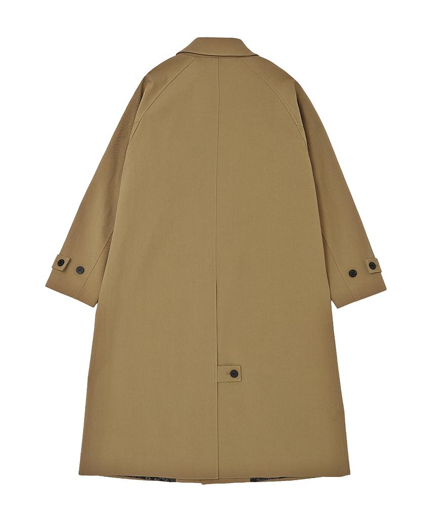 A Nothing Earth Cotton Balmacaan Coat (Beige)
