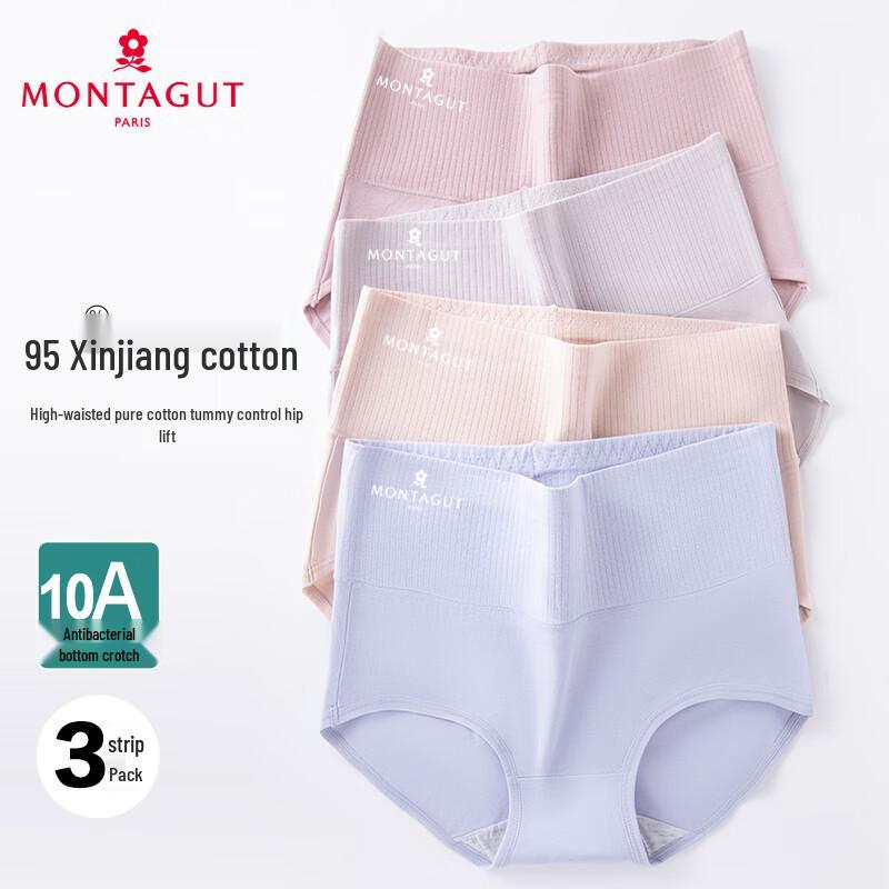 

Women s High-Waist Tummy Control Antibacterial Cotton Briefs XL (125-150 lbs)