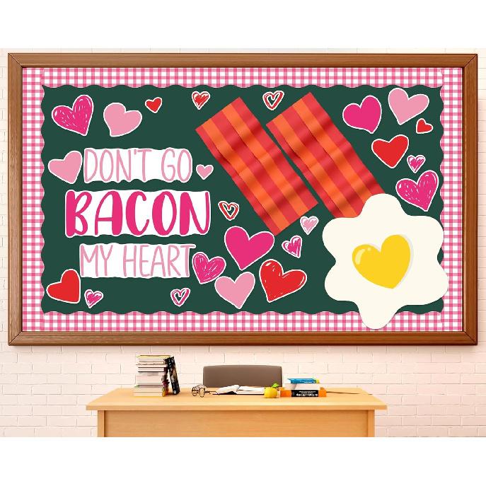 Valentine s Day Bulletin Board Decoration Happy Valentine’s Day Classroom Decoration Love Heart Paper Cutout Bulletin Board Set for Class School