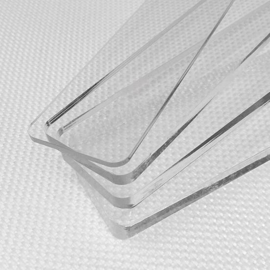 2Pcs Measuring Rectangle Dough Strip Transparent Acrylic Pizza Cookies Dough Thickness Strip Kitchen