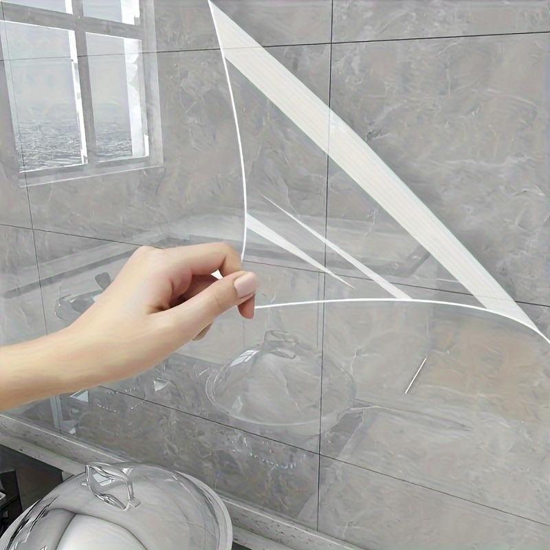 Kuumuskindel kile Läbipaistev, Õli- ja kuumuskindel Isekleepuv Köögi Seinakaitsekile Veekindel Vinüülkleebis Pliitidele, Kappidele