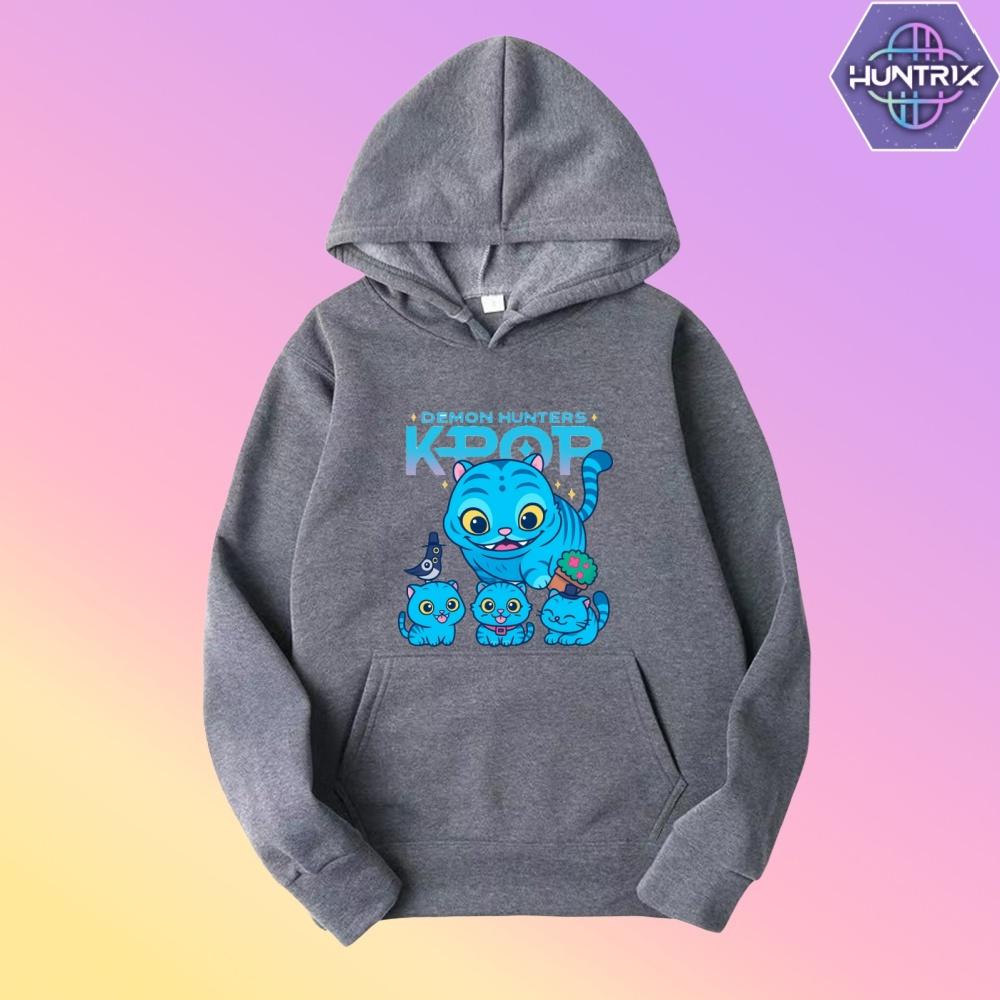 Toddler Girl Clothes KPop Demon Hunters Fashion Hoodie Men's Women's Sweater K-Pop Casual Style Kids New Cartoon Sweatshirt