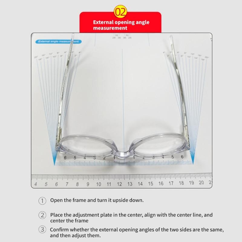 PVC Eyeglass Alignment Tool Adjustable Repair Panel For All Frame Types