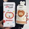Girl Thermal Mug With Straw And Tea Strainer For Home Office Travel