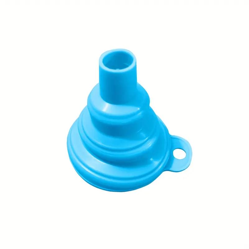 1pc/3pcs Silicone Collapsible Funnel Foldable Funnels For Water Bottle Liquid Transfer Kitchen Gadgets Accessories