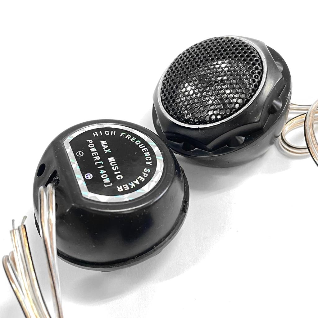 CGP TS-T280 Car Audio 120W (Max 140W) Dome Tweeter with Crossover, Set of 2