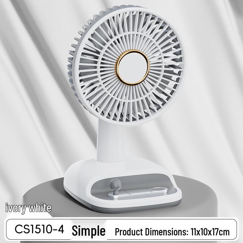 Compact Type-C USB Portable Silent Desk Fan for Dorms 11.1*10.4*17.2