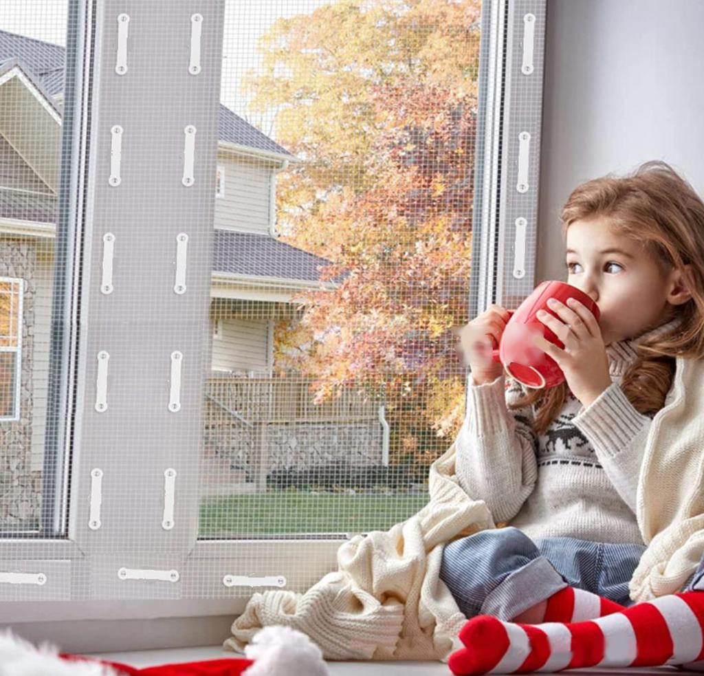 12pcs Magnets for Mosquito Screen Magnetic Screen Clip Anti-insect Window Screens Buckle No Punching Strong Fixation