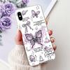 Per iPhone X XS Custodia Popolare Fiore Farfalla Morbido Trasparente Silicone Sottile Cover Posteriore Per iPhoneXS Max XR Custodia iPhoneX Bumper