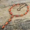 Red Coral Necklace Electroformed Copper Necklace Adjustable Chain Necklace Copper Handmade Jewelry Turquoise Gemstone Necklace Gifts For Her