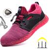 Lightweight Autumn Winter Work Shoes Men Women Safety Shoes Steel Toe Work Sneakers Boots Anti-Smashing Indestructible Shoes Man