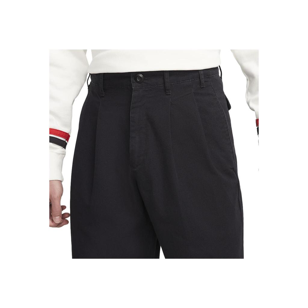 Nike Solid Color Logo Print Mid-Waist Straight Shorts Men Bottoms Black DX0644-010