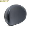 ZORBYZ Universal Black Driver Passenger Sissy Bar Backrest Cushion Pad For Harley Yamaha Suzuki Honda Motorcycle