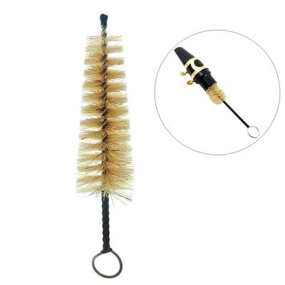 Spazzola universale per la pulizia del bocchino per sassofono, clarinetto, con setole naturali