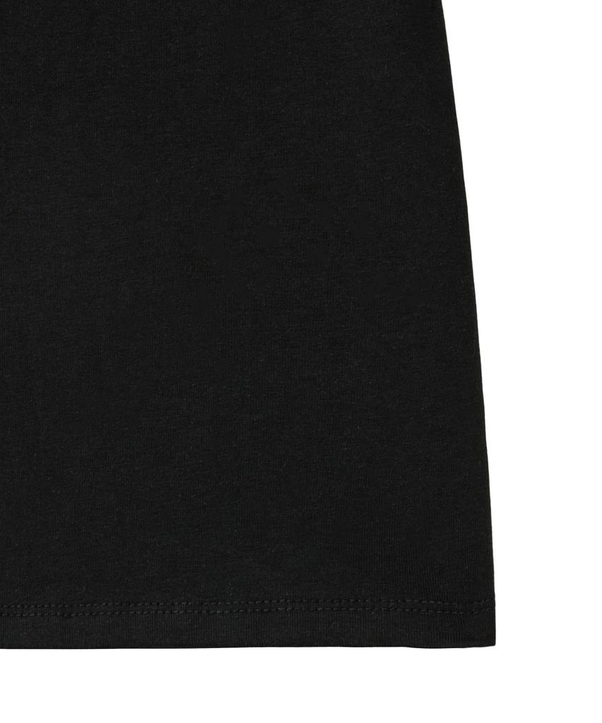 NOIRER FOR WOMAN U-Neck Two-Way T-Shirt (Black)