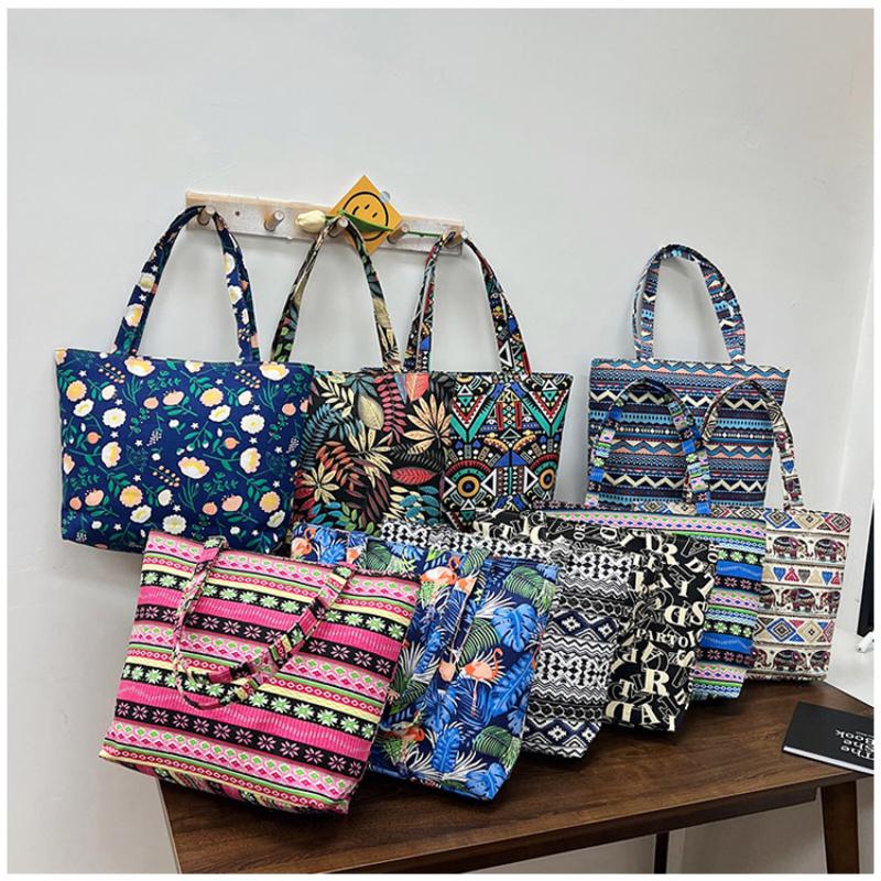 2025 Nouă Modă Stil Etnic Chinezesc Geantă de Umăr pentru Femei Geantă Tote din Pânză de Înaltă Calitate Doamnelor Capacitate Mare Simplă Imprimată Versatilă Clutch Genți de Mână