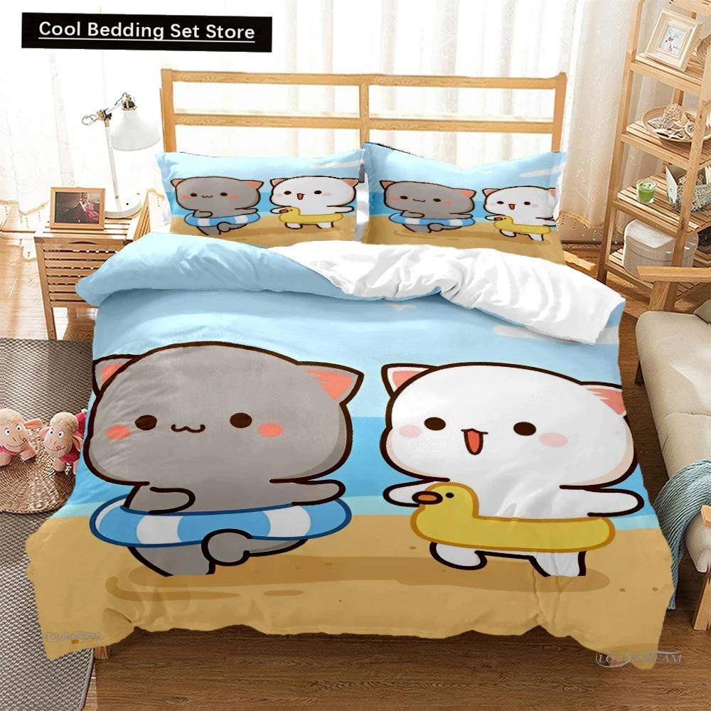 

Милый Bubu Dudu мультяшный медведь панда пододеяльник кавайный комплекты постельного белья мягкий пододеяльник и наволочки односпальные/двуспальные/королевские/королевские для мальчиков EU single(135x200cm)