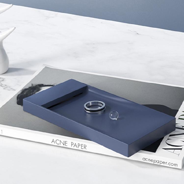 Simple Countertop Soap Dishes with Hidden Drain Hole Bathroom Soap Storage Box