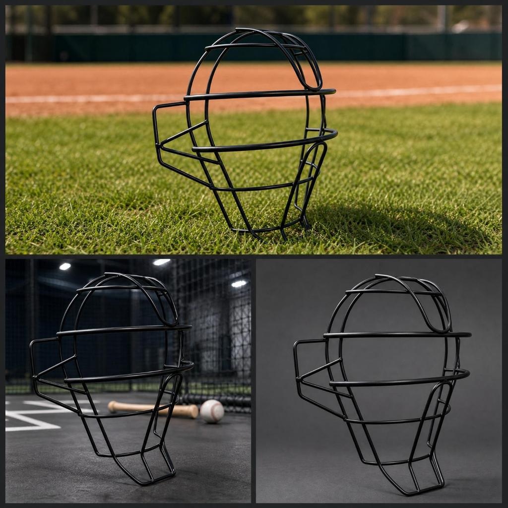 Baseball-Gesichtsmaske mit Kopfstützschlaufe Stoßdämpfend für das Schlagtraining