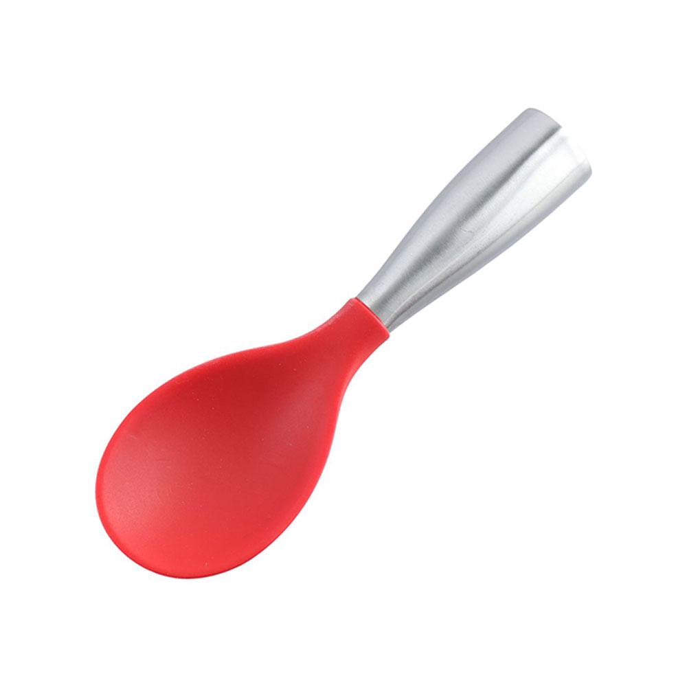 Cooking Anti-rust Silicone Non-Stick Stand-up Spatula Rice Paddle Rice Scooper Serving Spoons