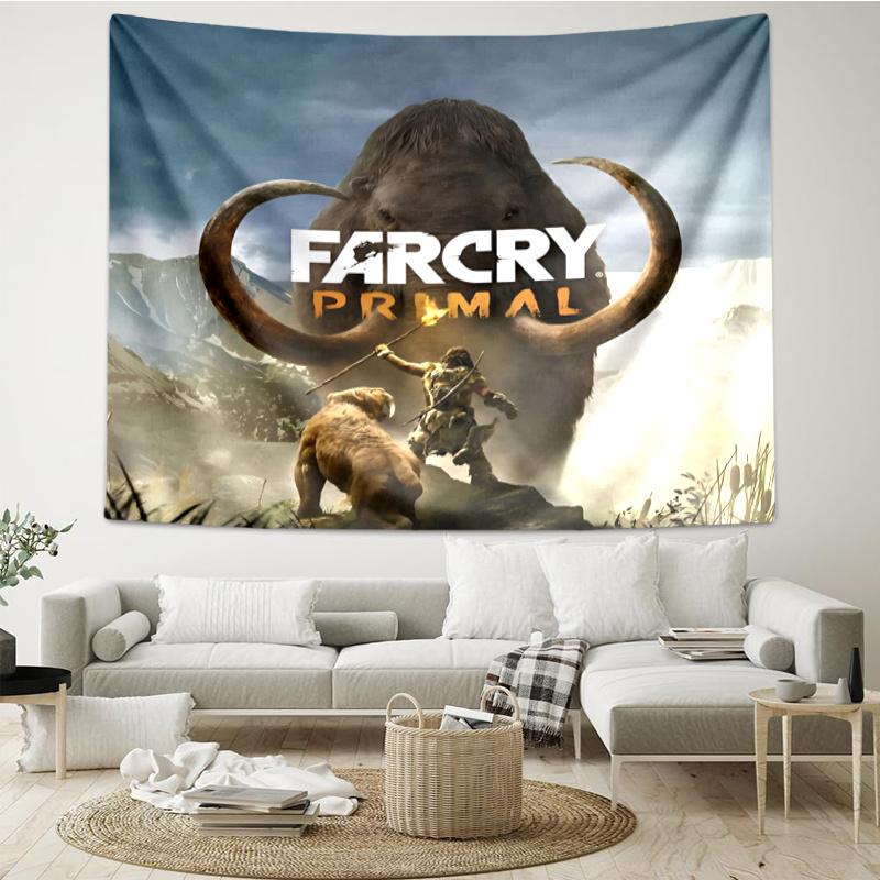 Far Cry Print Tapestry, Backdrop, Easy Setup, Ideal for Bedroom, Office & Living Room, with Aesthetic Wall Hanging Decor.
