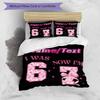 3PC Custom Name Happy Birthday Celebration Bedding Set Printed  Bedding Set Duvet Cover Closure Includes 1 Duvet Cover & 98 Pillowcases for Bedroom