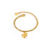Simple Tiny Charm Anklets for Baby Kids, Anti Allergy Stainless Steel Ankle Bracelets Foot Chain Jewelry for Girl Boy Child Gift