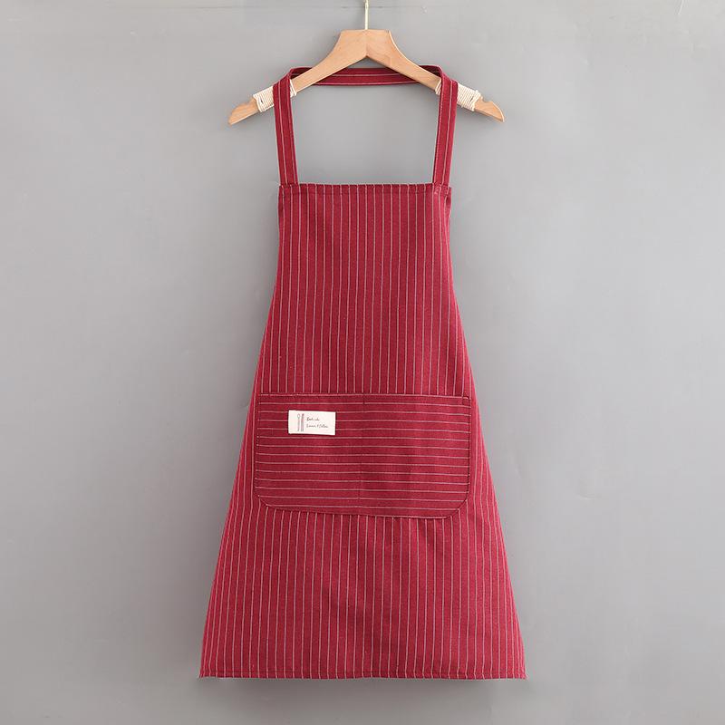 Fashion Home Cooking Kitchen Catering Breathable Apron Men's Long Sleeve Oil-proof Wear-resistant Work Women's Gown
