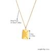 Fashion Creative Personality Gold Mirror Detachable Envelope Pendant Chain Necklace
