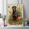 Rottweiler and grassland Pattern  3pcs 100% Round Full Drill 5D DIY Diamond Painting Embroidery Cross Stitch Rhinestone Décor