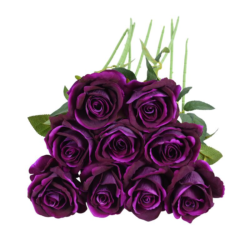 

50см Искусственная ветка розы с цветком Длинный стебель Букет красных роз для свадебных настольных композиций Домашнее украшение Подарок на День святого Валентина 1Pcs