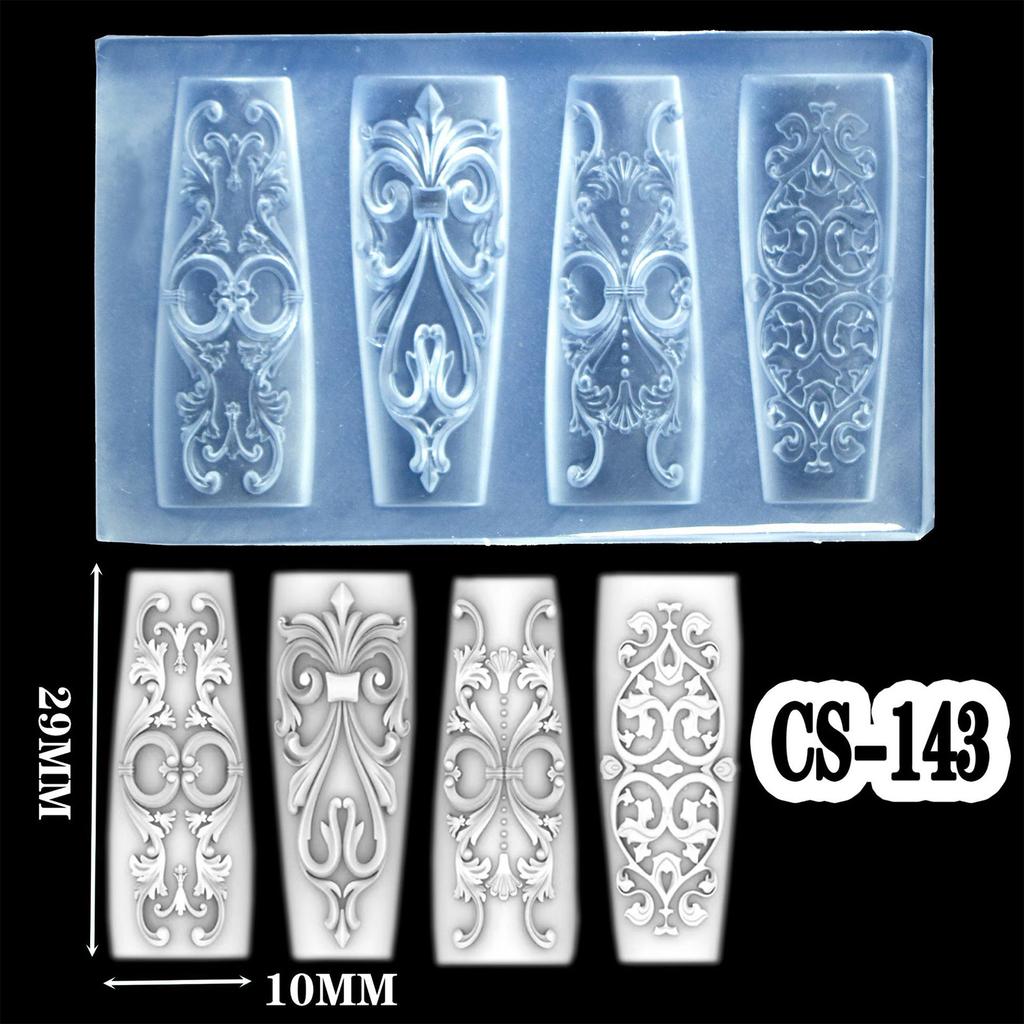 3D Schnitzblume Nagelkunst Form Silikonvorlage für DIY Florale Resin Designs und Kreative Nageldekorationen