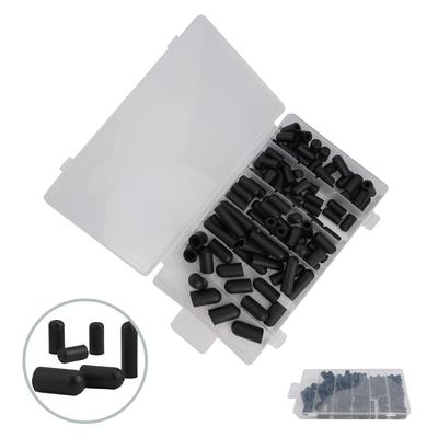 105 PCS Rubber Vacuum Cap Kit for Carburetors Manifolds and Automotive Needs