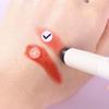 Silikónový uhlový korektorový štetec ako končeky prstov Q Mäkký prenosný okrúhly štetec na make-up štetec na pery Štetec na pery