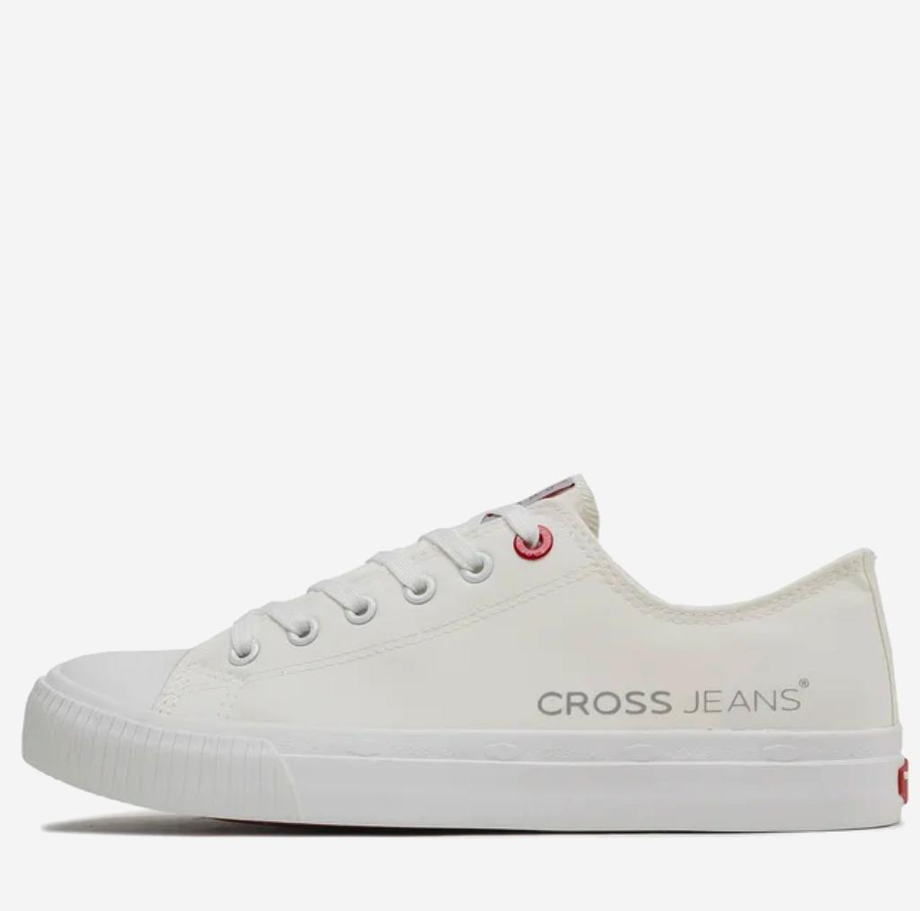 Cross jeans LL1R4021C - white men's sneakers, classic casual sneakers