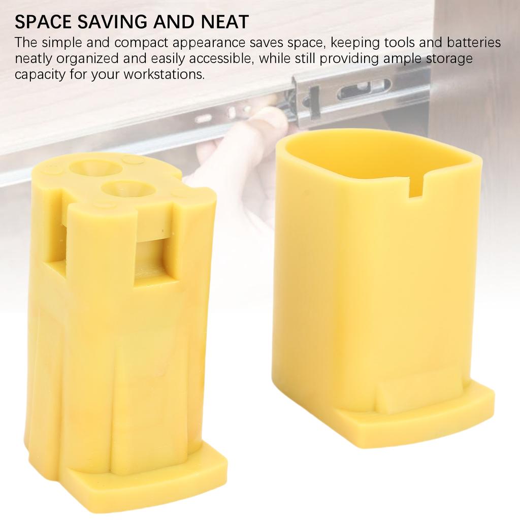 Tool Holders and Battery Holder Sturdy PC Multifunctional Battery Wall Mount Hanger Holders